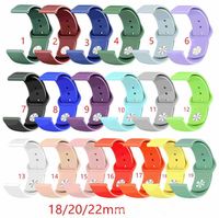 Wholesale 18mm mm band for samsung Gear sport s3 s2 classic Frontier galaxy watch Active mm mm strap for huami amazfit huawei gt Silicone Band