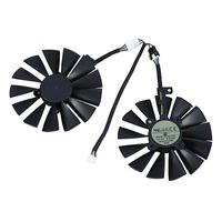 Wholesale Fans Coolings DC12V MM T129215SM Video Card Cooler Ie Cooling Fan For ASUS STRIX RX470 RX570 RX580 GTX Ti GTX1070TI Pin Blad