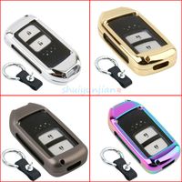 Wholesale Car Key Metal Colors Fob Case Cover Chain Ring For Honda Accord Civic CRV x