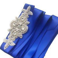 Wholesale Belts JLZXSY Handmade Small Crystal Wedding Belt Rhinestone Applique Bridal Sash Bridesmaids Dress Waist