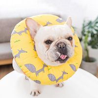 Wholesale Dog Collars Leashes Pet Cat Recovery Inflatable Cotton Collar For Preventing Licking Wound Supplies1