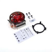 Wholesale Fans Coolings Red Blue CPU Cooler Copper Double Heat Pipe Radiator Brass Tower Fan For INTEL AMD1
