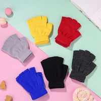Wholesale Fashion Black Short Half Finger Fingerless Wrist Gloves Winter Warm mittens Workout for Women and Men DHL
