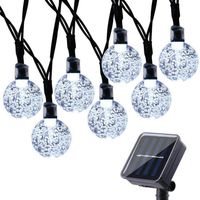 Wholesale Solar LED lamp string star bubble ball outdoor waterproof lamp Christmas day decorative lights Party Supplies T2I51625