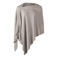 Wholesale New Women s Versatile Shawl Solid Scarf with Buttons Poncho Light Weight Autumn Shawls Lady Cape Cardigan Women Anniversary gift Y201007