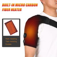 Wholesale Portable Massaging Heated Shoulder Wrap Brace Heating Infrared Pad Strap Shoulder Compression Sleeve with UK US EU Adapter Hot1