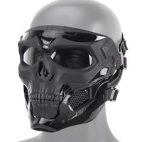 Wholesale Halloween Skeleton Airsoft Mask Full Face Skull Cosplay Masquerade Party Mask Paintball Military Combat Game Face Protective Mas Y200103
