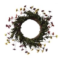 Wholesale 18 Inch Artificial PE Sunflower Garden Simulation Flower Twig Wreath Factory Directly Sale Spring Home Decoration Garland1