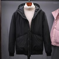 Wholesale Men s Down Parkas Winter Jacket Warm Fashion Black Lightweight Stylish Casual Coat Male Hooded Apparel Jackets For Men1