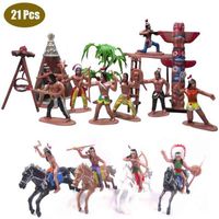 Wholesale Indian statue toy store totem horse Wild Wtern Cowboy Mini Kit ideal for children such as school projects Christmas