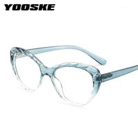 Wholesale Sunglasses YOOSKE Cat Eye Blue Light Blocking Glasses Frames Women Fashionable Computer Gaming Eyeglasses Transparent Fake Optical Eyewear1