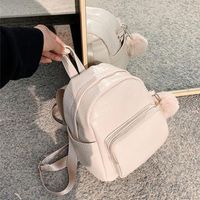 Wholesale Backpack Style Alligator Pattern PU Leather Backpacks For Women Small With Hair Ball Lady Back Pack School Bag