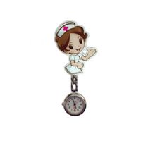 Wholesale Trendcy Beautiful Flower D Cartoon Angel Girls Ladies Women Watches Unisex FOB Pocket Hang Clip Watches