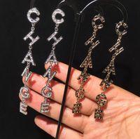 Wholesale korean dangle earrings c letter earrings boho long earrings fashion accessories women earring jewelry jewelries from south korea