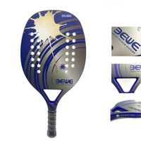 Wholesale For Sale Super Design Rough Painting Good Quality Low Price Durable Fiberglass Beach Tennis Racket