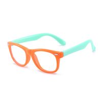 Wholesale Children Anti Blue Rays Glasses Soft Silicone Frame Vision Care Flexible Portable Optical Eyewear Computer Glasses Spectacle