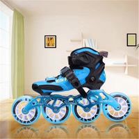 Wholesale Inline Roller Skates Carbon Fiber Boot Kids Shoes For Young Students Boy Girl Speed Patines Race Road Street X90mm MM
