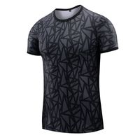 Wholesale Clothing colors O Neck Men s T Shirt Men Fashion Plaid T shirts Fitness Casual For Male T shirt Acrylic M XL kg