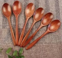 Wholesale New Dining cm Wooden Spoons Wood Soup Spoons for Eating Mixing Stirring Cooking Long Handle Spoon with Japanese Style Kitchen