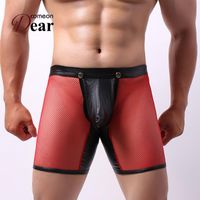 Wholesale Underpants Comeondear Boxer Shorts Underwear Men Lace Open Crotch Penis Sheath Jockstraps Gay Panties For Mens MPA171