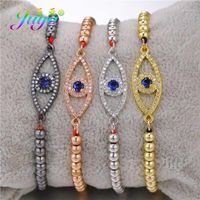Wholesale Charm Bracelets Juya Handmade Adjustable Slider Chains Turkish Greek Evil Eye For Women Men Talisman Gift Jewelry Supplies1