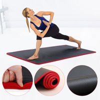 Wholesale Yoga Mats MM Extra Thick cmX61cm Quality NRB Non slip For Fitness Tasteless Pilates Gym Exercise Pads With Bandages X39WB
