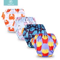 Wholesale Nxy Baby Diapers Happy Flute Adjustable Cotton Washable Cloth Reusable Nappies Labs Training Pants