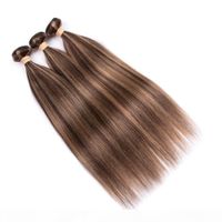 Wholesale Piano Color Straight Indian Human Hair Weave Bundles Brown Highlight Honey Blonde Mixed Piano Color Human Hair Extensions