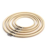 Wholesale Sewing Notions Tools Size cm Bamboo Frame Embroidery Hoop Ring DIY Needle Craft Cross Stitch Machine Round Loop Hand Household