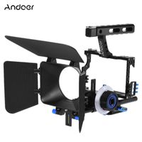Wholesale Lighting Studio Accessories Andoer C500 Camera Camcorder Video Cage Rig Kit Matte Box Follow Focus Handle Grip For GH4 A7S A7 A7R ILDC