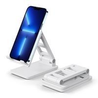Wholesale Universal Holder Phone Adjustable shakeproof Desk Tablet Phone Support Wireless Charger Foldable Mobile Stand Anti shake for video recording