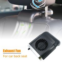 Wholesale HOT Car Back Seat Fan Mini USB Exhaust Fan Portable Air Radiator Air Cooling Black