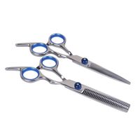 Wholesale 6 inch Cutting Thinning Styling Tool Hair Scissors Stainless Steel Salon Hairdressing Shears Regular Flat Teeth Blades Choose336Z