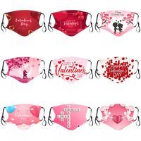 Wholesale Happy Valentine s Day Face Masks Adult Couple Lovers Matching Face Masks Dustproof Reusable Valentine Day Masks
