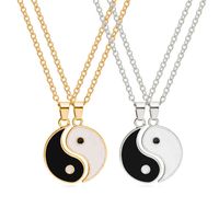 Wholesale Bt Friends Valentine s Gifts Pair Tai Chi Necklace Yin Yang Pendant Necklace For Couple Jewelry