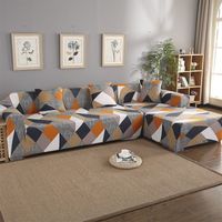 Wholesale Sofa Cover Set Geometric Couch Cover Elastic Sofa for Living Room Pets Corner L Shaped Chaise Longue J2