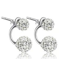 Wholesale Promotion Sterling Silver Fashion U Bend Earring Shiny Ladies Stud Earrings Jewelry Allergy Free