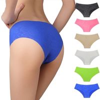 Wholesale 6pcs Sexy DuPont Fabric Panties for Women Underwear Seamless Briefs Cheeky Knickers culotte femme Tanga Thong G String