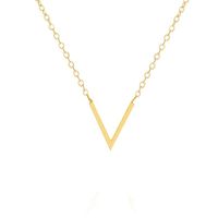 Wholesale Pendant Necklaces Minimalist Jewelry Simple Geometric Body Chain Collier Chokers Gold Silver Stainless Steel Chevron V Necklace For Women