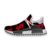 Wholesale Custom Running Shoes Sepultura Music Band Red Human Race NMD Trail Mens casual Sneakers slip