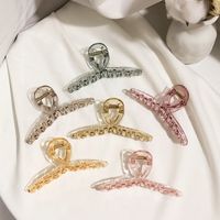 Wholesale Summer Candy Color Transparent Cross Grip New Korean Lovely Sweet Style Hair Large Grip Head Hair Ornament