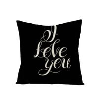 Wholesale Letter Pillow Case Flax Letter Mr Mrs Love Heart Pillows Cover Printing Cushion Covers Home Fashion Popular jz UU