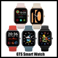 Wholesale New GTS Arrival Smartwatch Slot Android Smart Watch for Samsung and IOS Apple iphone Smartphone Bracelet Bluetooth Watches DHL free