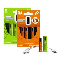 Wholesale AA rechargeable NiMH battery V mAh USB rechargeable nickel metal hydride battery with Micro USB cablea18