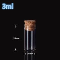 Wholesale 16 mm ml Small Glass Vials Jars Test Tube With Cork Stopper Empty Glass Transparent Clear Bottles