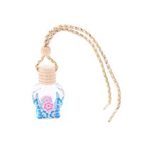 Wholesale 15 ML Essential Oils Diffusers Printed fashion lanyard Car Perfume Bottle Creative Empty Bottles Cars Pendant Perfumes Colors G2