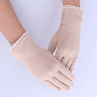 Wholesale Five Fingers Gloves Women Sun Protection Non slip Glove Slip resistant Sunscreen Summer Autumn Women s Driving Gloves1