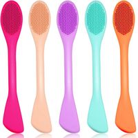 Wholesale New Double Ended Silicone Face Mask Brush Applicator Facial Mud Brush Soft Silicone Facial Cleanser Brush Makeup Beauty Tool Mask