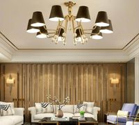 Wholesale Post Modern Pendant lamp contracted Nordic Wind Lamps Atmospheric Sitting Room Lamp Black Dining Room Chandelier