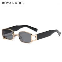 Wholesale Sunglasses ROYAL GIRL Retro European And American Women Fashion Punk Sun Glasses Male Metal Frame UV400 Ss0601